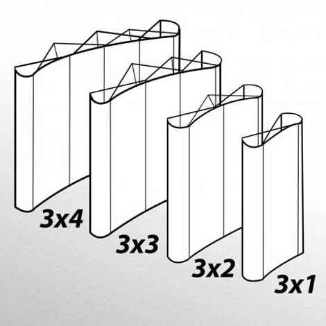 Pop-up Stand Sizes