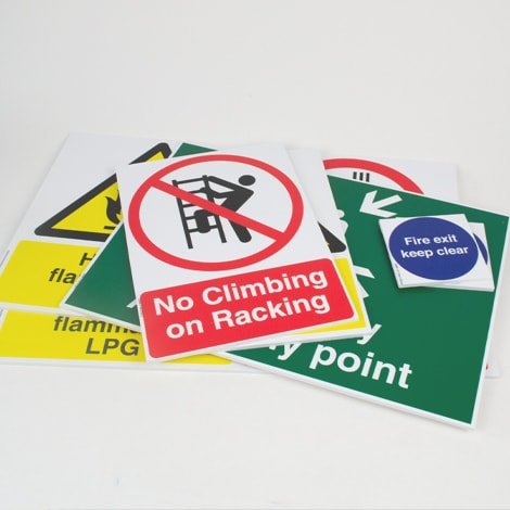 Foamboard safety signs