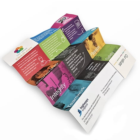 Z-Fold Card - Custom mini folded booklets