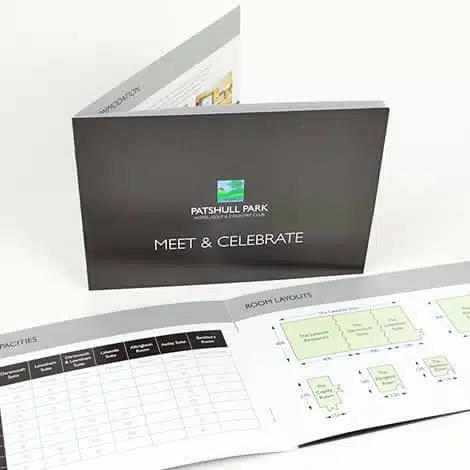A4 Folder Landscape Brochure Stitched in pages