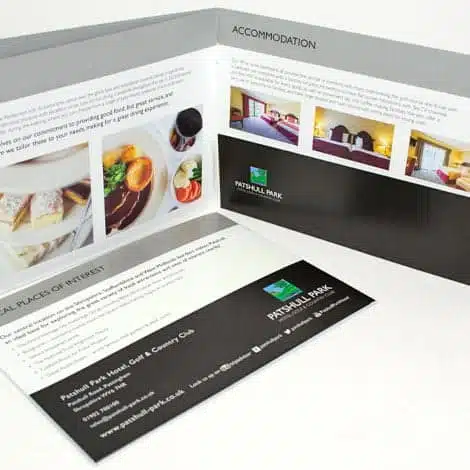 A4 Landscape Folder Brochure Pocket
