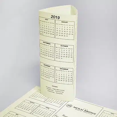 Tent Card Calendar