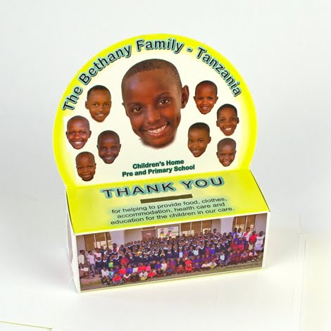 printed charity collection boxes