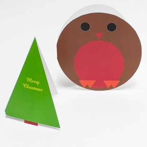 christmas die cut cards