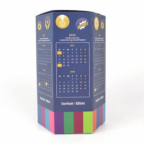 6 sided Hexagonal Calendars