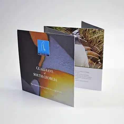 Quad folded brochure