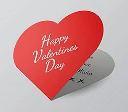 Printing for Valentine's Day 1 Printed valentines Card