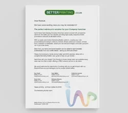 Letterhead Branded Introduction Letter