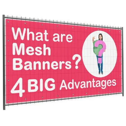 what are mesh banners