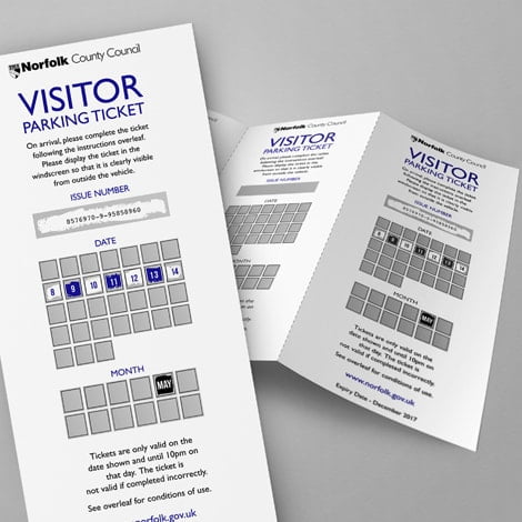 product s c scratch off visitor permit card