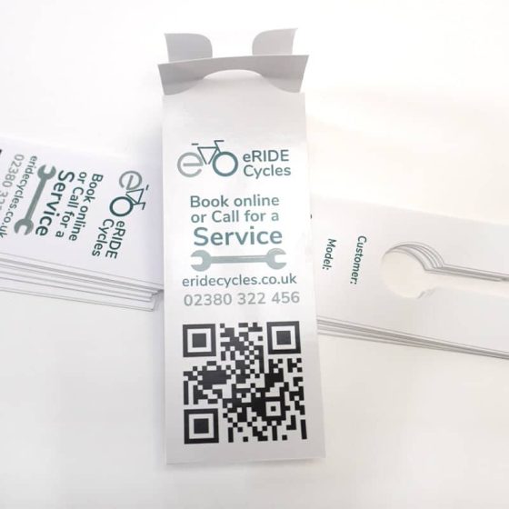 Tag for bicycle service