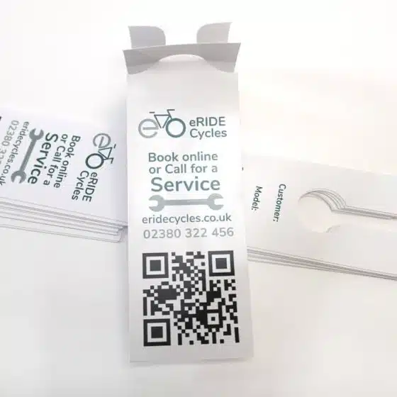 Tag for bicycle service