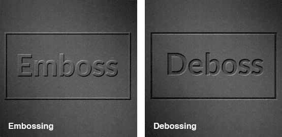 embossing debossing
