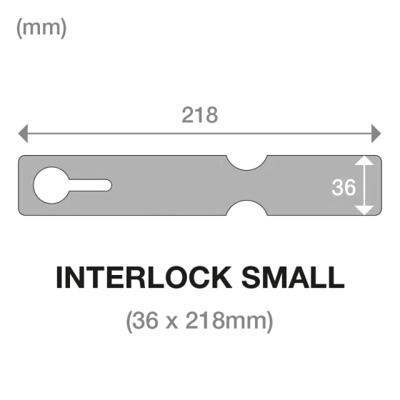 luggage tag interlocking small