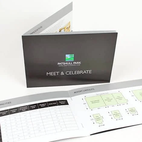A4 Folder Landscape Brochure Stitched in pages