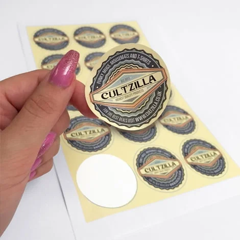circular stickers