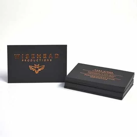 Copper Foil Business Cards