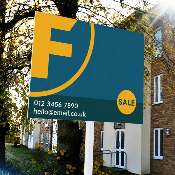 Housing Development and Estate Agents 3 estate agent sign in use