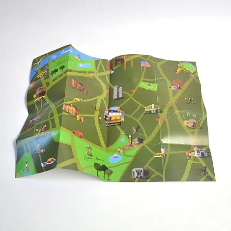 Multifold cards leaflets