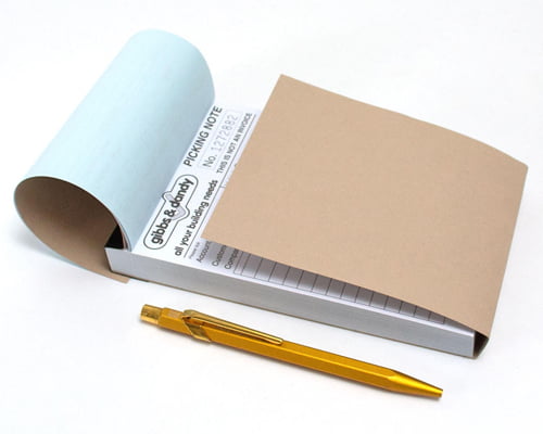 NCR Book with writing shield