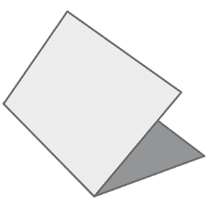 leaflet half fold style