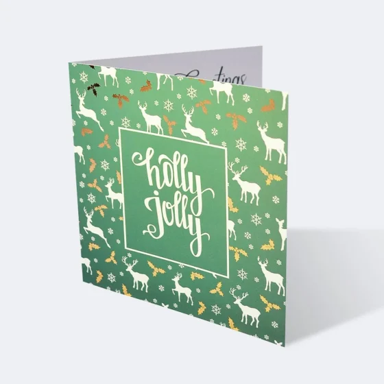 Foiled Square Christmas Cards