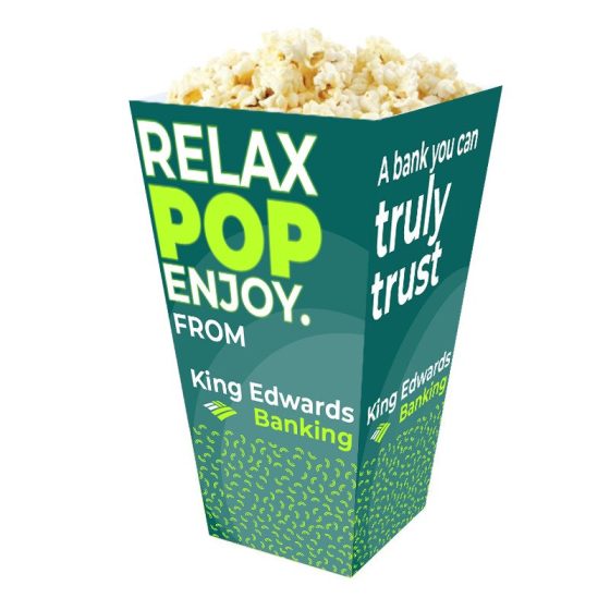 Personalised popcorn boxes