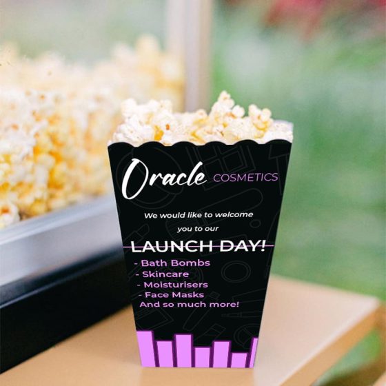 Custom popcorn box