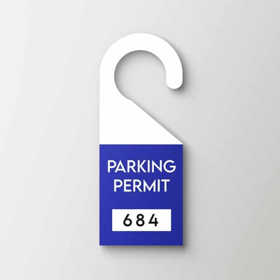 Parking Permit Hanger