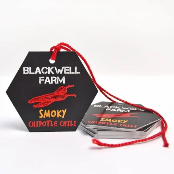 hexagon shape swing tag