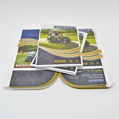A4 folder 2 curved pockets
