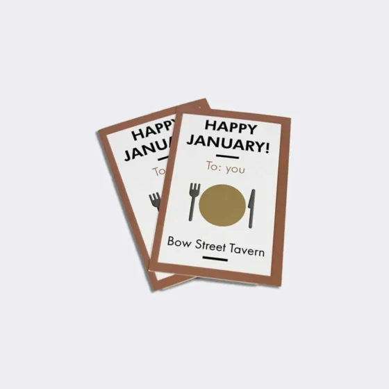 Print Example of Business Card Size Printed Scratch Cards