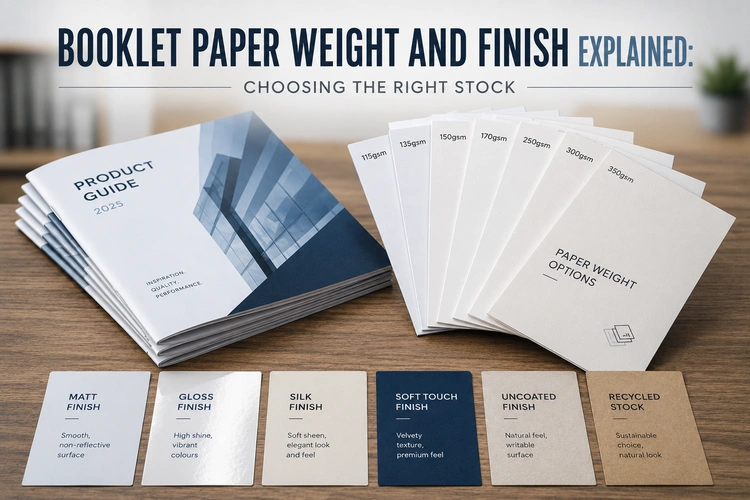 Booklet Paper Weight and Finish Explained: Choosing the Right Stock