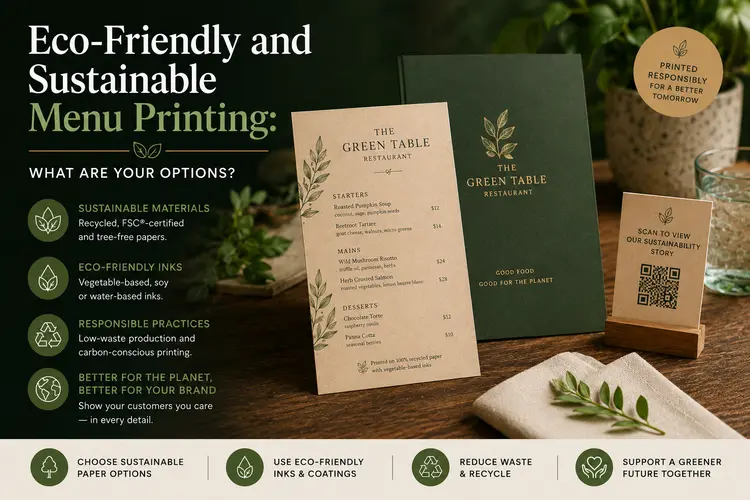 Eco-Friendly and Sustainable Menu Printing What Are Your Options