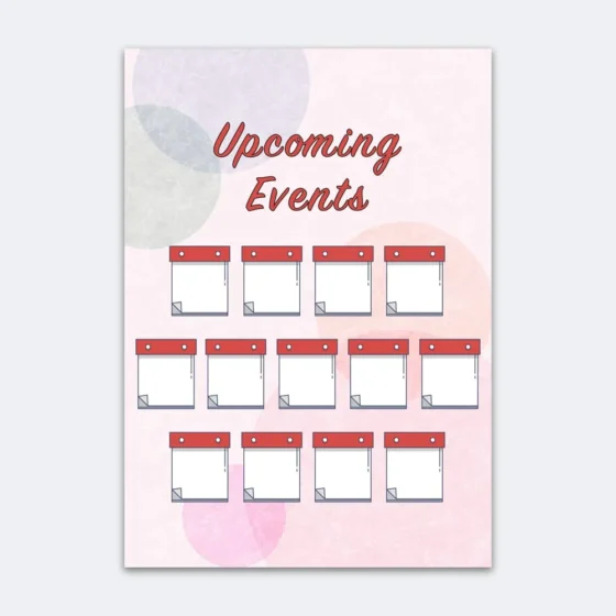 personalised Wall planner