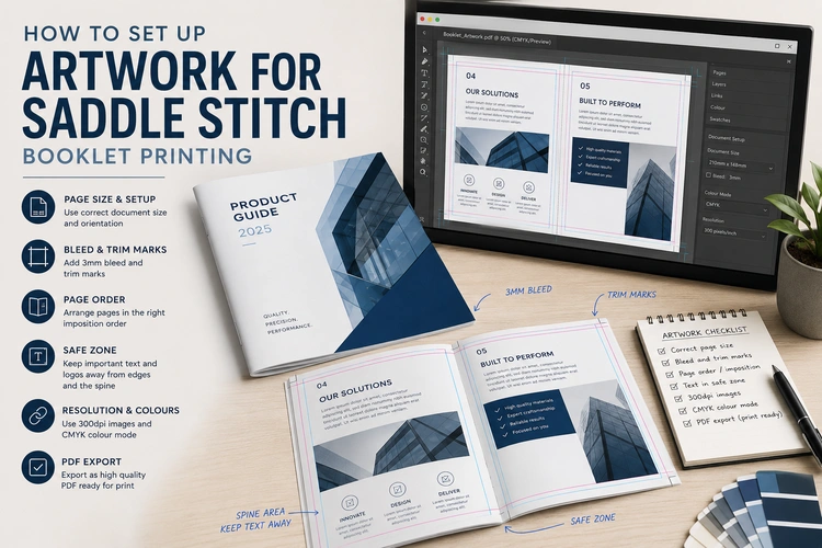 How to Set Up Artwork for Saddle Stitch Booklet Printing
