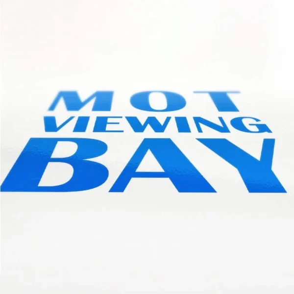 MOT Viewing Bay floor sticker