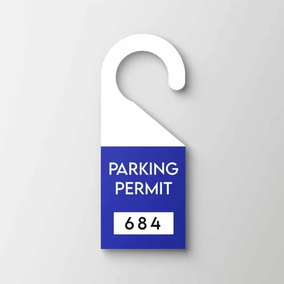 Parking Permit Hanger