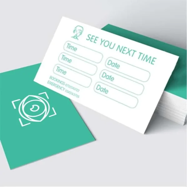 Business Print 7 Optician appointment cards