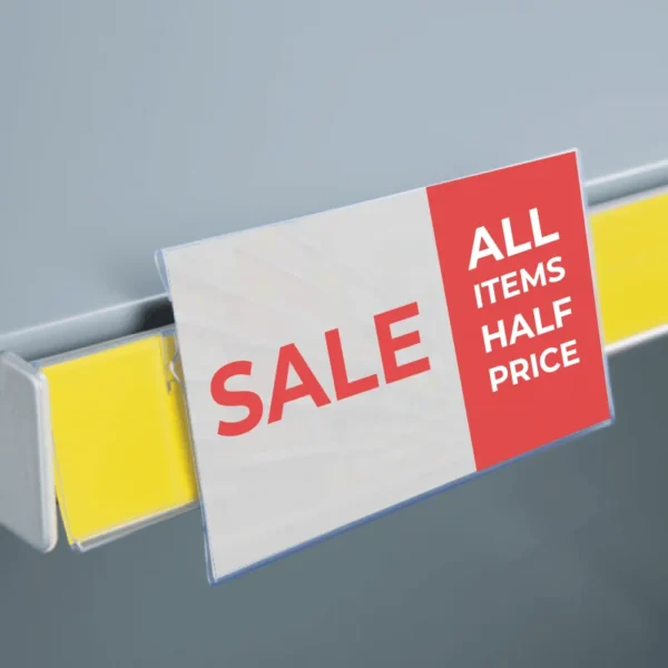 Retail Point of Sale Print 3 Sale Shelf Talker in red, white and grey