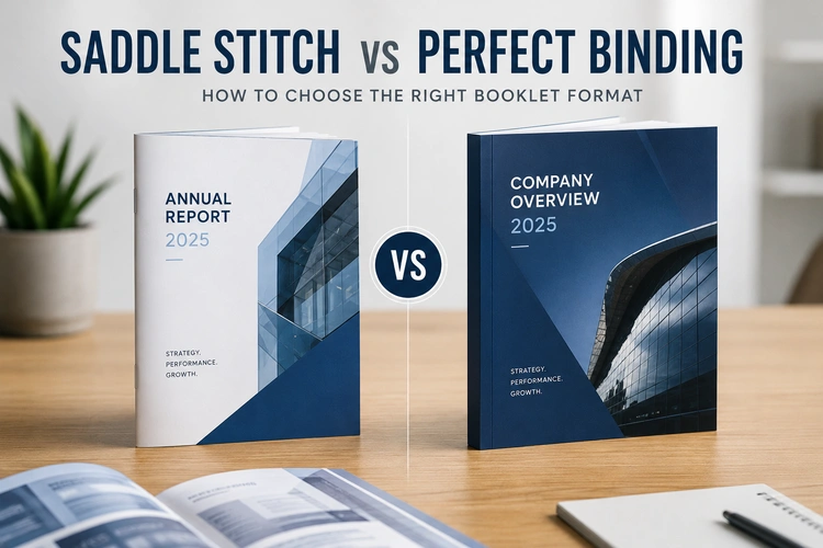 Saddle Stitch vs Perfect Binding: How to Choose the Right Booklet Format