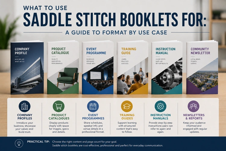 What to Use Saddle Stitch Booklets For: A Guide to Format by Use Case