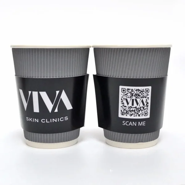 Business Print 12 cup sleeve with QR code