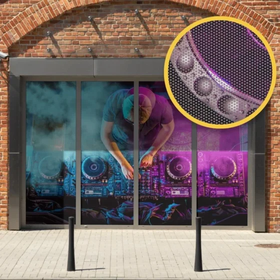 contravision window graphic