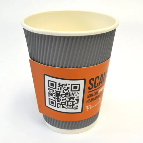 Hotel Printing 15 cup sleeve with qr code