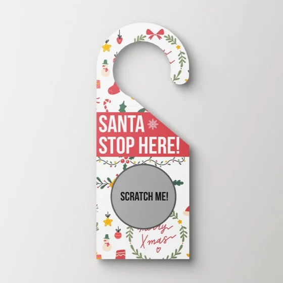 Print Example of Scratch off door hangers