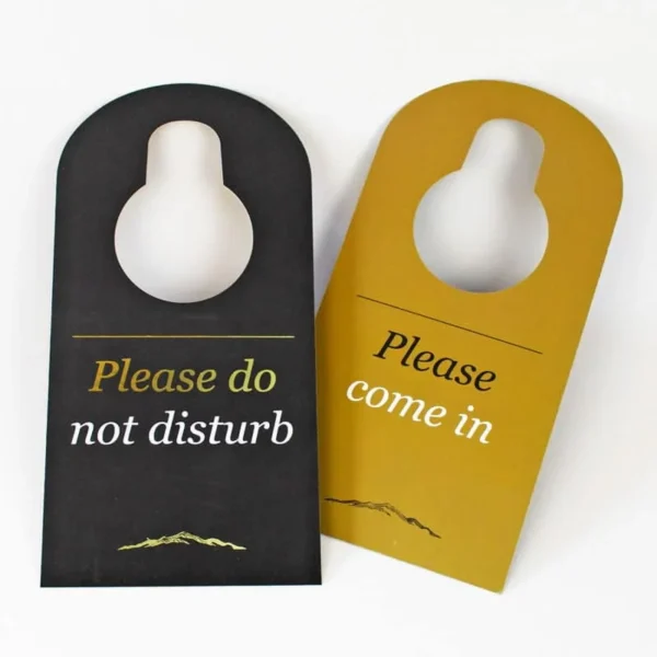 Financial and Legal Services 20 door hanger with gold foil