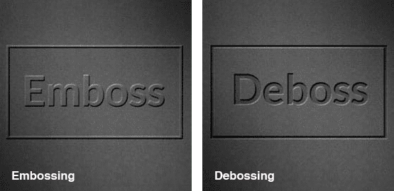 embossing debossing