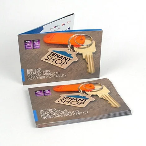 A5 Landscape Saddle Stitch Brochures