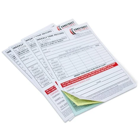 Business Print 6 colour printed ncr sets